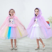 Load image into Gallery viewer, Halloween children&#39;s cloak, Frozen Princess Elsa&#39;s cloak with witch cloak
