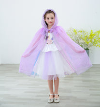 Load image into Gallery viewer, Halloween children&#39;s cloak, Frozen Princess Elsa&#39;s cloak with witch cloak
