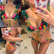 Load image into Gallery viewer, New split printed Bikini Swimsuit
