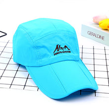 Load image into Gallery viewer, Summer breathable waterproof folding sunshade quick-drying Baseball Cap, outdoor travel mountaineering sunscreen Cap
