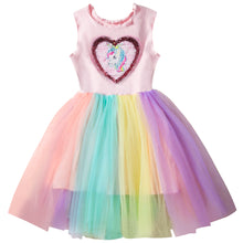 Load image into Gallery viewer, Children&#39;s unicorn princess Dress
