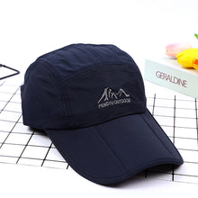 Load image into Gallery viewer, Summer breathable waterproof folding sunshade quick-drying Baseball Cap, outdoor travel mountaineering sunscreen Cap
