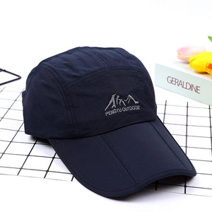 Summer breathable waterproof folding sunshade quick-drying Baseball Cap, outdoor travel mountaineering sunscreen Cap