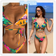 Load image into Gallery viewer, New split printed Bikini Swimsuit
