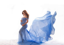 Load image into Gallery viewer, Silky cotton maternity fluttering sleeves Dress
