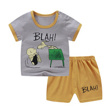 Load image into Gallery viewer, New children&#39;s T-shirt Shorts Suit
