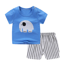 Load image into Gallery viewer, New children&#39;s T-shirt Shorts Suit
