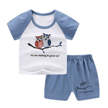 Load image into Gallery viewer, New children&#39;s T-shirt Shorts Suit
