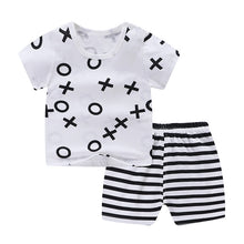 Load image into Gallery viewer, New children&#39;s T-shirt Shorts Suit
