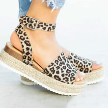 Load image into Gallery viewer, Hemp rope wedge light bottom fish mouth Women Sandals
