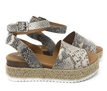 Load image into Gallery viewer, Hemp rope wedge light bottom fish mouth Women Sandals
