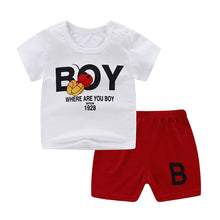 Load image into Gallery viewer, New children&#39;s T-shirt Shorts Suit
