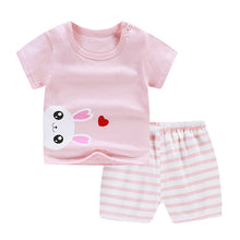 Load image into Gallery viewer, New children&#39;s T-shirt Shorts Suit
