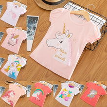 Load image into Gallery viewer, Children&#39;s unicorn T-shirt
