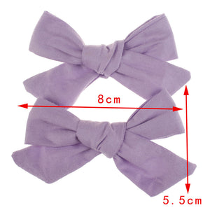 Children's floral printed cotton hair Clip