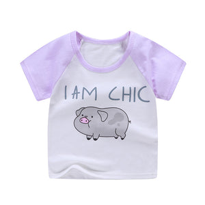 Children's cotton short-sleeved T-shirt