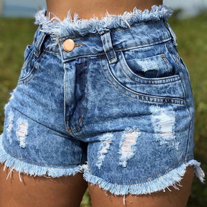 Sexy denim Shorts with ripped holes