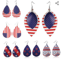 Load image into Gallery viewer, Fashion Flag Basketball Earrings
