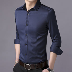 Men's long sleeve Shirt, slim men's Shirt