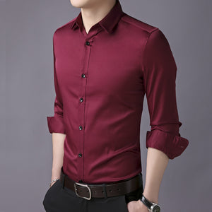 Men's long sleeve Shirt, slim men's Shirt