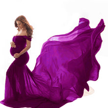 Load image into Gallery viewer, Silky cotton maternity fluttering sleeves Dress
