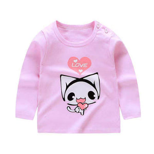 Children's long-sleeved T-shirt,  cotton baby T-shirt