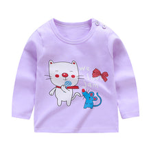 Load image into Gallery viewer, Children&#39;s long-sleeved T-shirt,  cotton baby T-shirt
