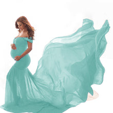 Load image into Gallery viewer, Silky cotton maternity fluttering sleeves Dress
