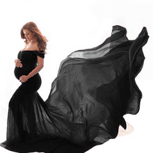 Load image into Gallery viewer, Silky cotton maternity fluttering sleeves Dress
