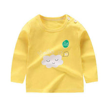 Load image into Gallery viewer, Children&#39;s long-sleeved T-shirt,  cotton baby T-shirt
