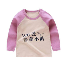 Load image into Gallery viewer, Children&#39;s long-sleeved T-shirt,  cotton baby T-shirt
