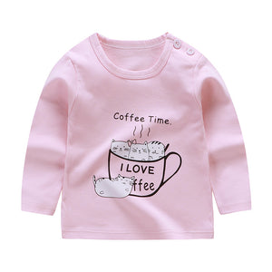 Children's long-sleeved T-shirt,  cotton baby T-shirt