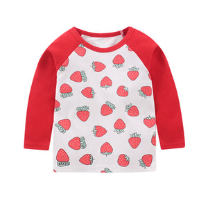 Children's cotton long sleeve T-shirt