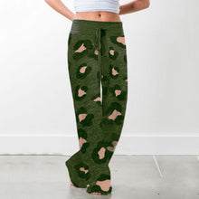 Load image into Gallery viewer, Lace-up casual Trousers, loose lace-up camouflage printed Pants
