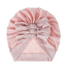 Load image into Gallery viewer, Soft knitted fabric pleated bow Baby Hat
