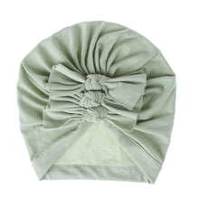 Load image into Gallery viewer, Soft knitted fabric pleated bow Baby Hat
