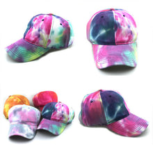 Load image into Gallery viewer, Colorful printed baseball Cap, colorful tie-dye Cap
