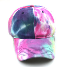 Load image into Gallery viewer, Colorful printed baseball Cap, colorful tie-dye Cap
