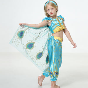 Girls' dresses, princess jasmine dresses, mermaid dresses