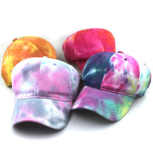 Load image into Gallery viewer, Colorful printed baseball Cap, colorful tie-dye Cap
