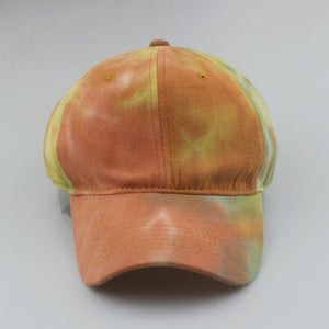 Colorful printed baseball Cap, colorful tie-dye Cap