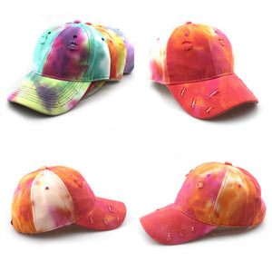 Tie-dye gradient color Baseball Cap