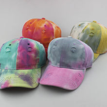 Load image into Gallery viewer, Tie-dye gradient color Baseball Cap
