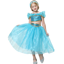 Load image into Gallery viewer, Girls&#39; dresses, princess jasmine dresses, mermaid dresses
