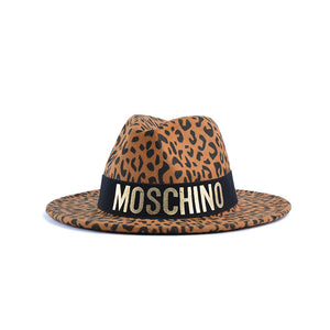 Leopard pattern wool Hat