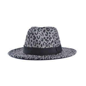 Leopard pattern wool Hat