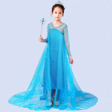 Load image into Gallery viewer, Princess Elsa Dress, Children&#39;s gown princess Dress
