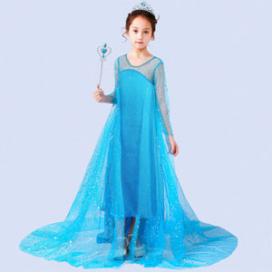 Princess Elsa Dress, Children's gown princess Dress