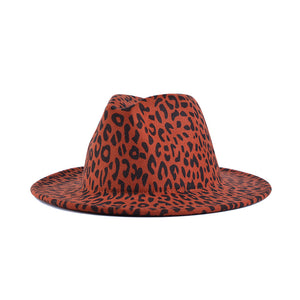 Leopard pattern wool Hat