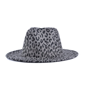 Leopard pattern wool Hat